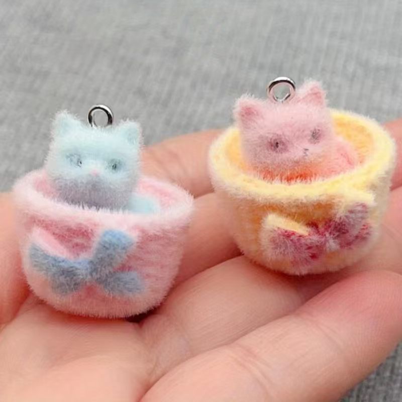 4pcs 3D plush resin cat pendan - огляд і ціна Resin Art Supplies Near Me