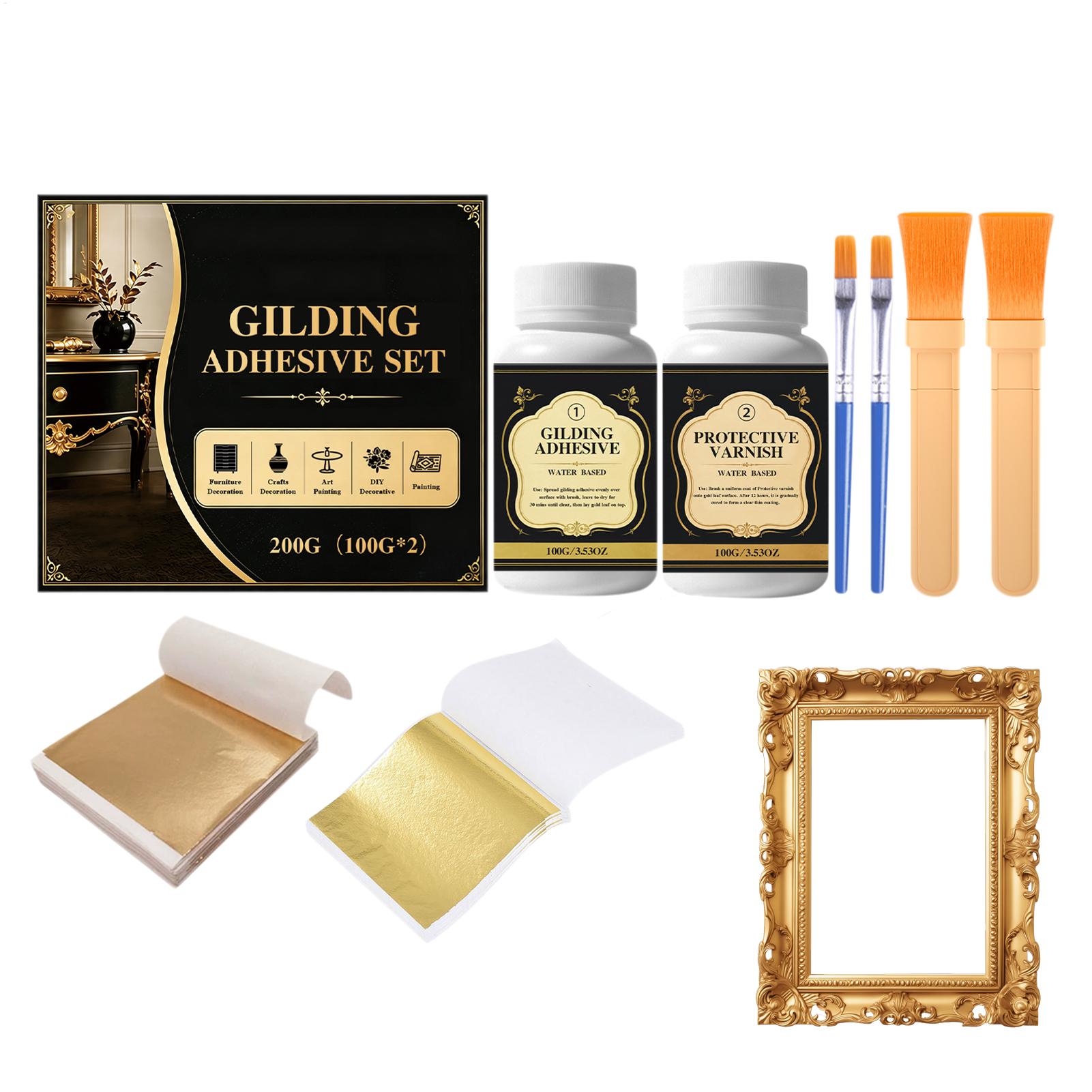 NEW Gilding Adhesive Water-Bas - огляд і ціна Gold Leaf Foil