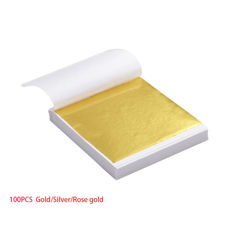 100pcs  Art Craft Design Paper - огляд і ціна Gold Leaf Foil