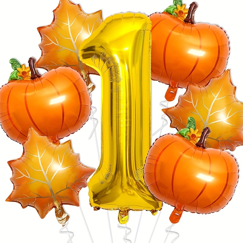 7Pcs Pumpkin Maple Leaves Foil - огляд і ціна Gold Leaf Foil