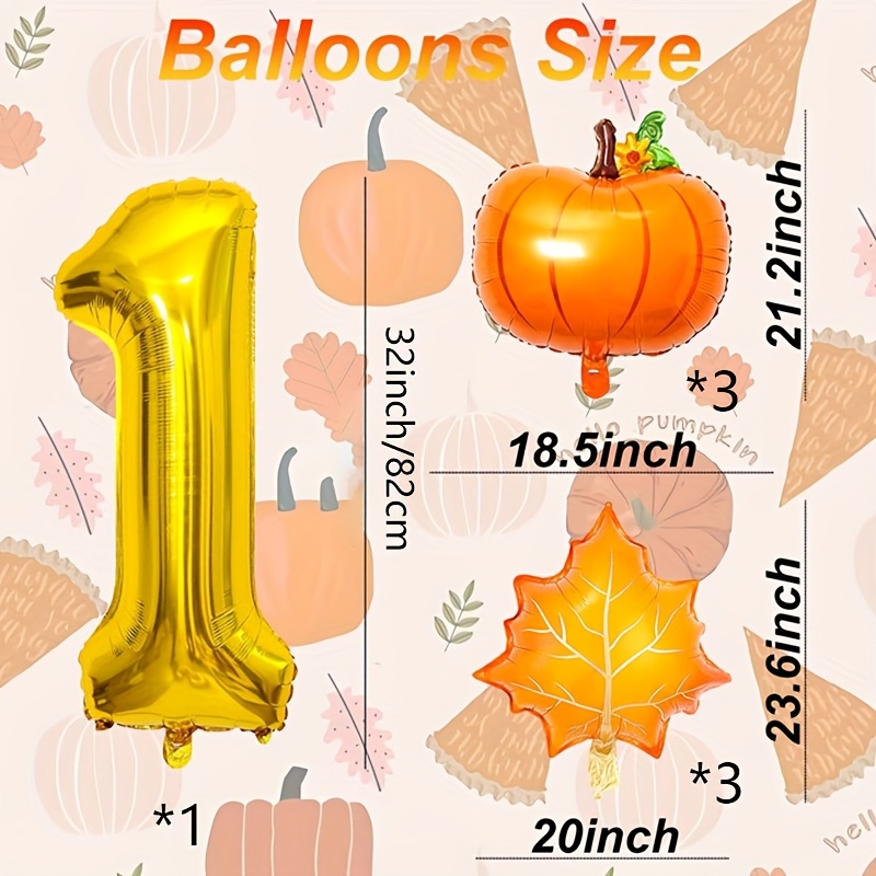 7Pcs Pumpkin Maple Leaves Foil - огляд і ціна Gold Leaf Foil