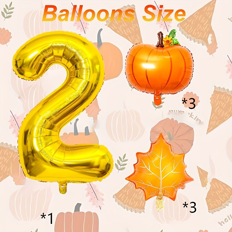 7Pcs Pumpkin Maple Leaves Foil - огляд і ціна Gold Leaf Foil