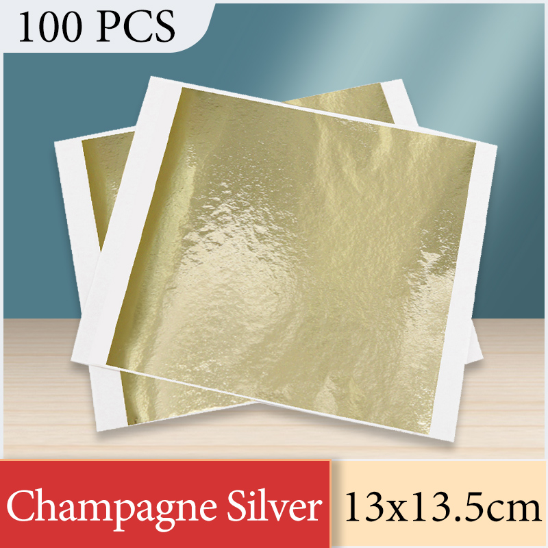 13x13.5cm Champagne Silver Foi - огляд і ціна Gold Leaf Foil