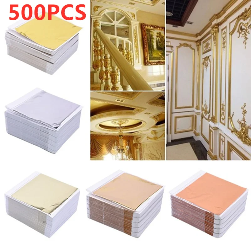 500 Sheets Imitation Gold Silv - огляд і ціна Gold Leaf Foil