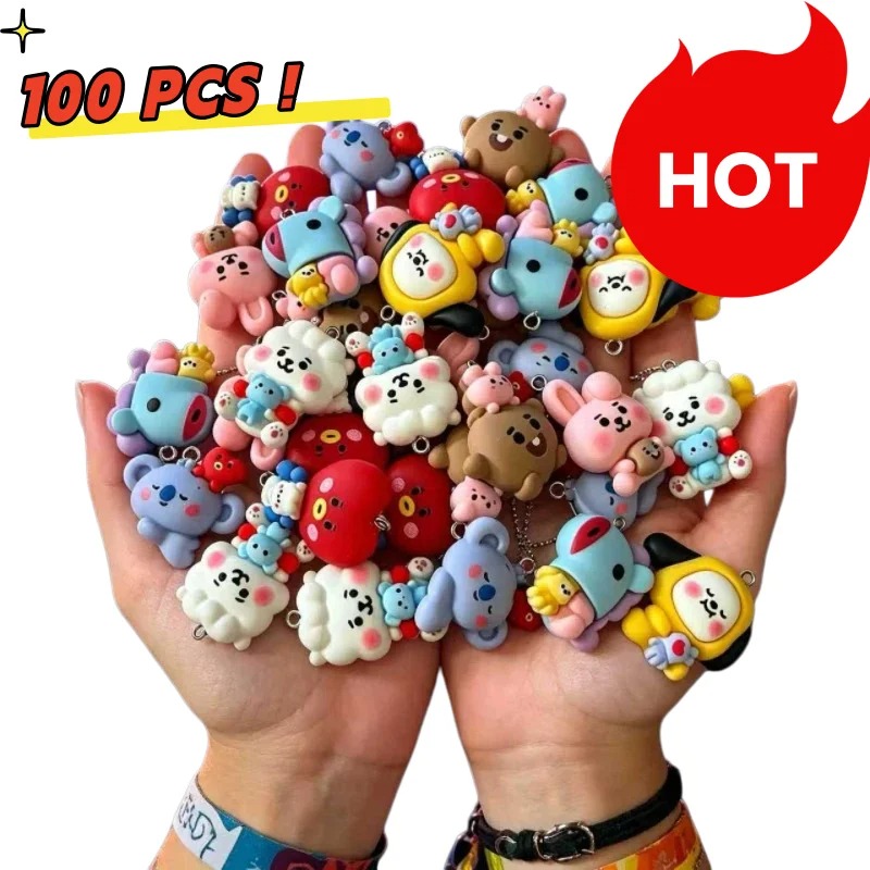 7pcs BT21 Resin Cartoon Charm  - огляд і ціна Resin Art Supplies Near Me