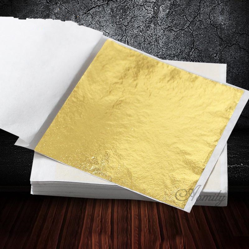 Aomily 100pcs/Set 9x9cm Practi - огляд і ціна Gold Leaf Foil