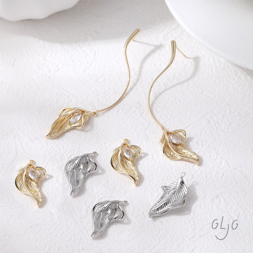 2PCS Leaf Charms for Jewelry F - огляд і ціна Gold Leaf Foil