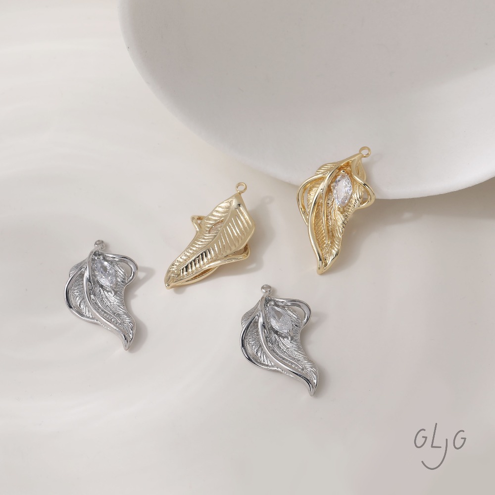 2PCS Leaf Charms for Jewelry F - огляд і ціна Gold Leaf Foil