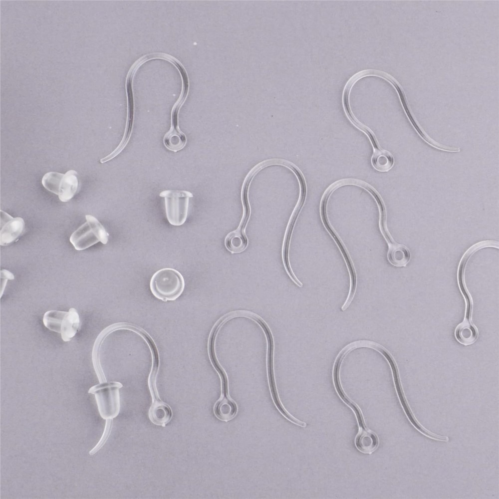 40pcs Clear Plastic Earring Ho - огляд і ціна Resin Art Supplies Near Me