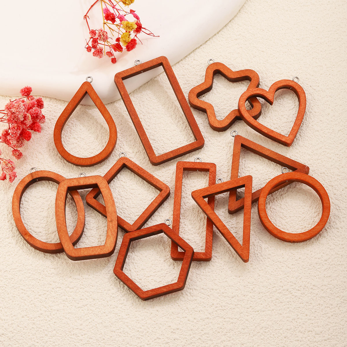 10PCS Triangle Rectangle Wood  - огляд і ціна Resin Art Supplies Near Me