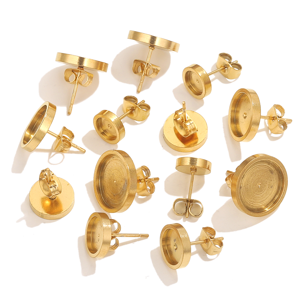 10pcs Stainless Steel Gold Ear - огляд і ціна Resin Art Supplies Near Me